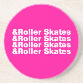 en rolSchaatsen Zandsteen Onderzetter (Voorkant)