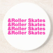 en rolSchaatsen Zandsteen Onderzetter (Voorkant)