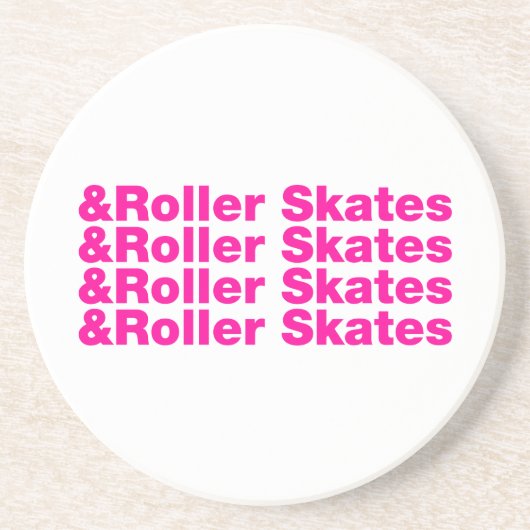 en rolSchaatsen Zandsteen Onderzetter (Voorkant)
