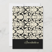 en Romantic Damask Wedding Invitations Kaart (Voorkant)