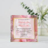en Romantische Floral Wedding Invitations Kaart (Staand voorkant)