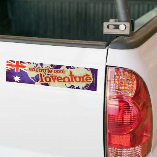 en route pour l'aventure Australia car sticker (Op Truck)