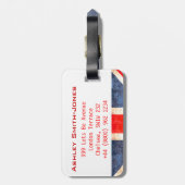 en route pour l'aventure bagagelabel Britse vlag (Achterkant verticaal)