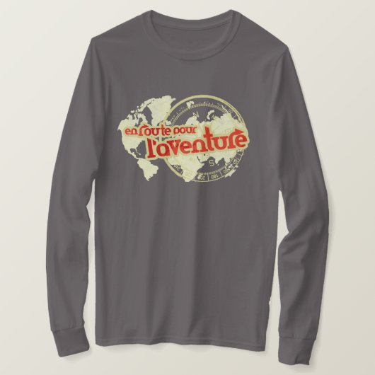 en route pour l'aventure graphic reis t-shirt (Design voorkant)