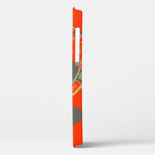 en route pour l'aventure oranje iphone case (Achterkant / Links)