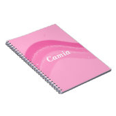  en roze gepersonaliseerd Notitieboek (Rechterzijde)