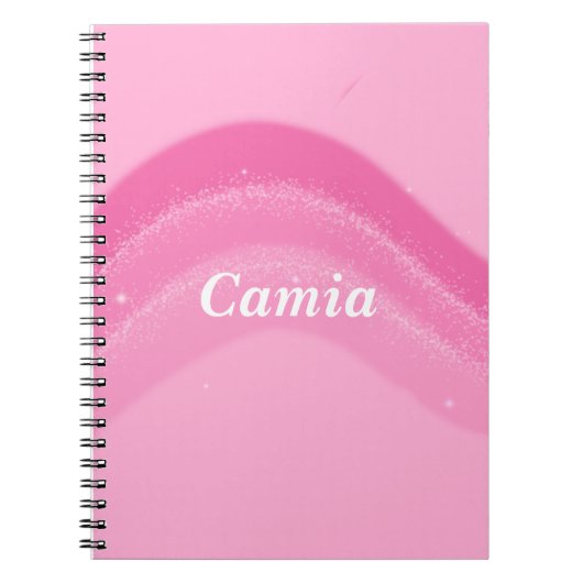  en roze gepersonaliseerd Notitieboek (Voorkant)