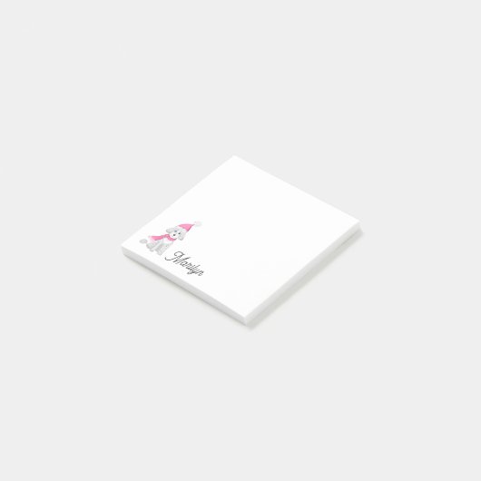  en roze winterpoel post-it® notes (Schuin)