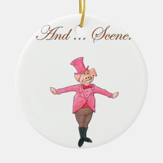 En ... Scene. Keramisch Ornament (Voorkant)