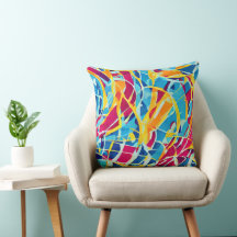  en schattig abstract retro Hedendaags Blauw