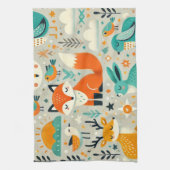 en schattige design: dierlijk theedoek (Verticaal)