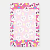  en Schattigee Sugar Skulls op Roze Post-it® Notes (Voorkant)