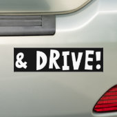 EN SCHIJF! (standaard) Bumpersticker (Op auto)