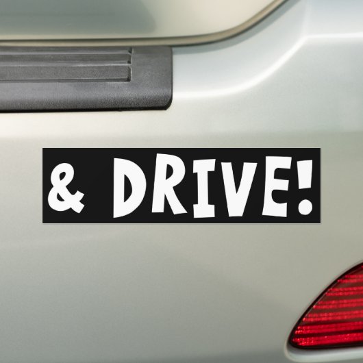 EN SCHIJF! (standaard) Bumpersticker (Op auto)
