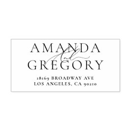 en Script Elegant Names Self Inking Rubber Stamp Zelfinktende Stempel