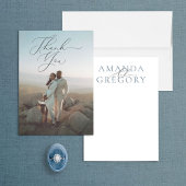 en script volledige foto elegante bedankpas bedankkaart