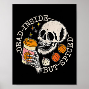 En Skeleton terug dood van binnen, maar gekruid Ha Poster