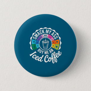 En Smack Koop IJskoude Koffie 2 Ronde Button 5,7 Cm