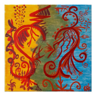 "En soms maken we het niet uit" 20x20 Art Poster