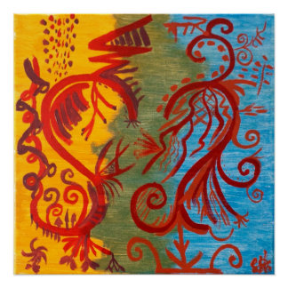 "En soms maken we het niet uit" 20x20 Art Poster