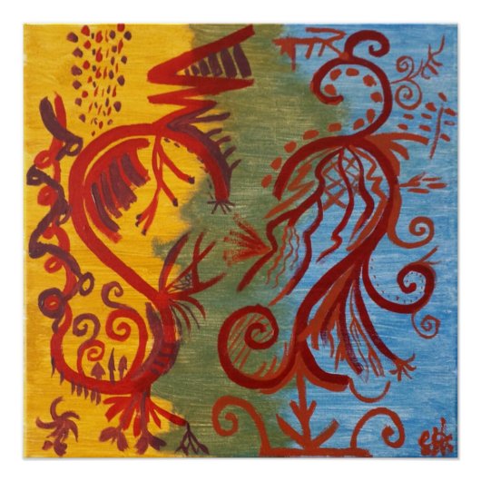 "En soms maken we het niet uit" 20x20 Art Poster (Voorkant)