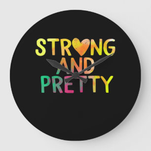  en sterke fitness van de gym-workout van de vrouw grote klok