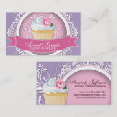  en stijlvolle cupcake-Visitekaartjes Visitekaartje (Voorkant / Achterkant)