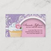  en stijlvolle cupcake-Visitekaartjes Visitekaartje (Achterkant)