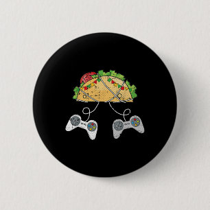En Tacos Cinco de Mayo Videospel Mexicaanse Voedse Ronde Button 5,7 Cm