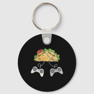 En Tacos Cinco de Mayo Videospel Mexicaanse Voedse Sleutelhanger