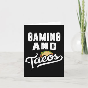 En Tacos Retro Videogame Speler Taco Fan  Kaart