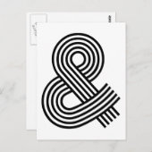 & en teken de Kortere weg van het pictogram van he Briefkaart (Voorkant / Achterkant)