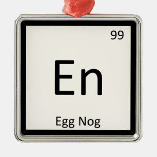 En - teken van het chemieschemiesurieschemiespiege metalen ornament