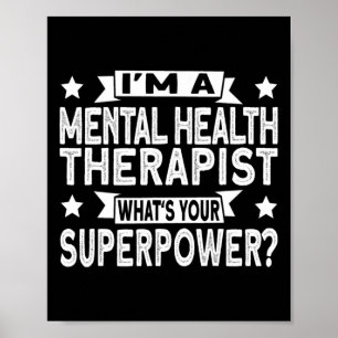 En therapeutische geestelijke gezondheidszorg poster