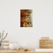 En Thou Shalt noemt zijn naam Yeshua Poster (Keuken)