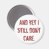 En toch kan het me niet schelen. magneet (Voorkant / Achterkant)