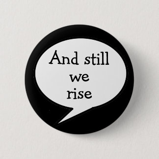 En toch stijgen we, motivatie, ronde button 5,7 cm