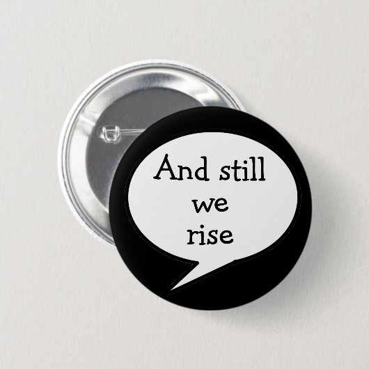 En toch stijgen we, motivatie, ronde button 5,7 cm (Voorkant /achterkant)