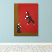 En toen gebeurde dat moment... 2007 canvas afdruk (Insitu (Houten vloer))