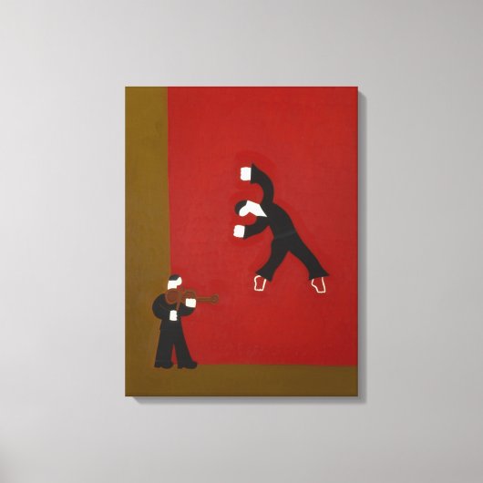 En toen gebeurde dat moment... 2007 canvas afdruk (Voorkant)