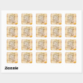 En toen gebeurde het vierkante sticker (Vel)