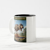 En toen kwam de diesel tweekleurige koffiemok (Voorkant links)