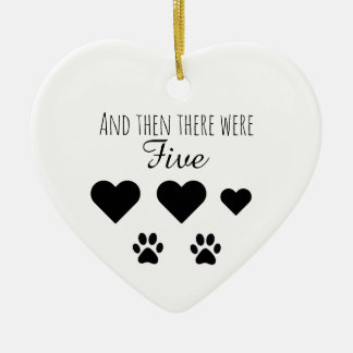 En toen waren het er vijf keramisch ornament