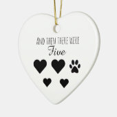 En toen waren het er vijf keramisch ornament (Links)