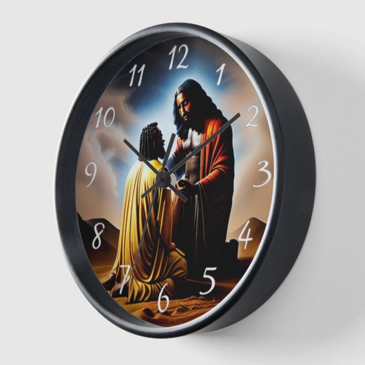 En toen was er Man Christelijke wandklok (Hoek)