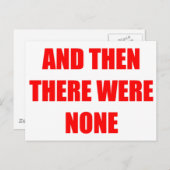 En toen was er niets briefkaart (Voorkant / Achterkant)