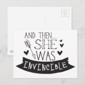 en toen was ze onoverwinnelijk briefkaart (Voorkant / Achterkant)