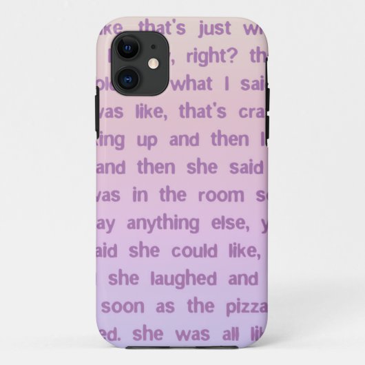 En toen zei ze Case-Mate iPhone case (Achterkant)