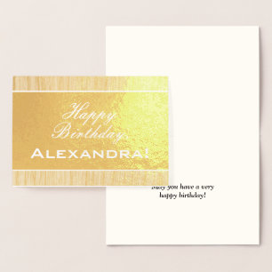  en traditionele "Happy Birthday"-Kaart Folie Kaarten