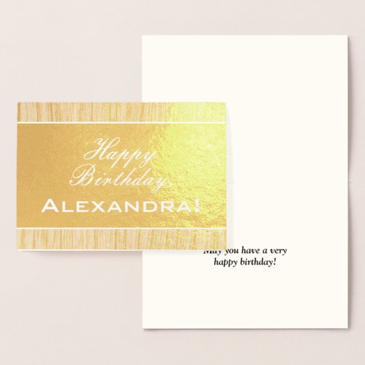  en traditionele "Happy Birthday"-Kaart Folie Kaarten (Display)